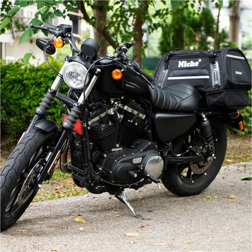 Bolsa Trasera para Motocicleta Niche, Resistente a la Intemperie, Cola de Tronco para Moto Deportiva y Moto de Calle, Tipo Universal - 60L (NMO-2211) - Imagen 7