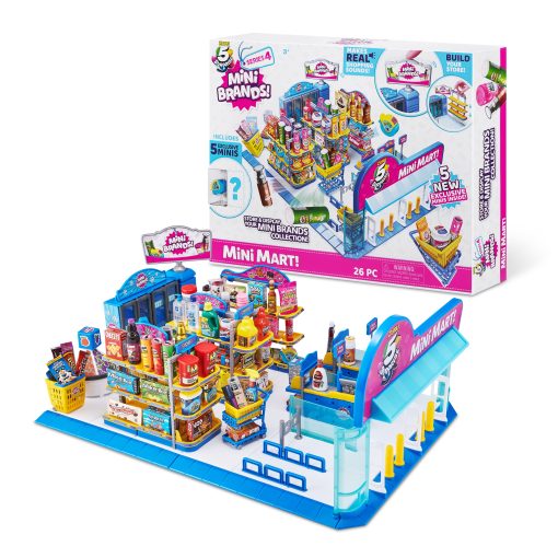Juego de Juguete 5 Surprise Mini Brands - Mini Mart de ZURU (Serie 4) Coleccionables Exclusivos y Misteriosos