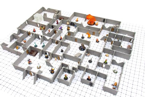 Sistema de Mazmorras Modulares Dirt Cheap Dungeons - Juego de Caballero para Construccion de Terreno de Juegos de Rol de Mesa para Dungeons & Dragons, Pathfinder, Juegos de Guerra y mas!