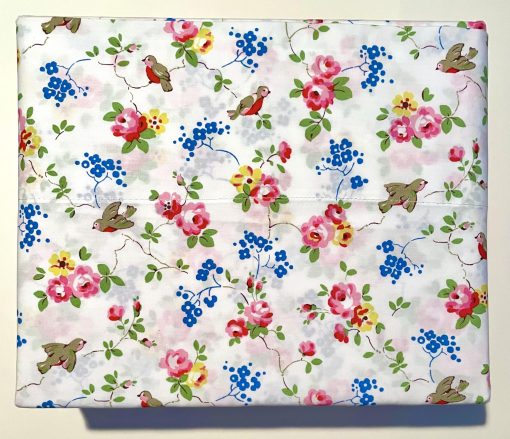 Juego de sabanas London Home Luxury Collection 4 Piezas 200tc Rose Flora 100% Algodon Percale Fresco y Ligero, Ropa de Cama (Bird Floral Multi, Queen (Estandar EE.UU.)) - Imagen 2
