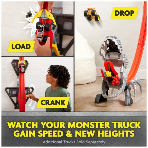 Monster Jam ThunderROARus Drop Playset con Monster Truck Exclusivo, Mas de 6 Pies de Altura, Luces y Sonidos, Juguetes de Dinosaurios para Ninos y Ninas de 4-6+ anos - Imagen 4