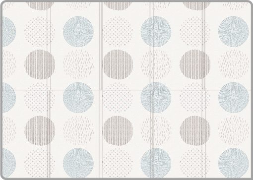 Tapete de juego plegable Parklon Silky Cotton (Vintage Blue Spot, 78.7x55.1x0.4)