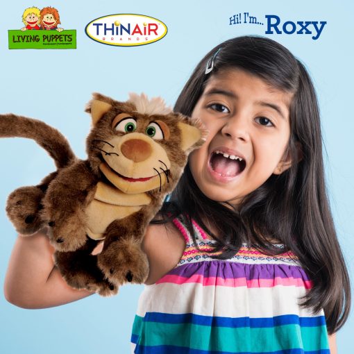 Titere de mano de gato Kitty de Living Puppets de 16 pulgadas - Diseño Europeo Fino, Ultra Suave y Cariñoso, Fomenta el Desarrollo Infantil, Certificado de Seguridad, Recomendado por Maestros para Niños y Niñas - Imagen 3