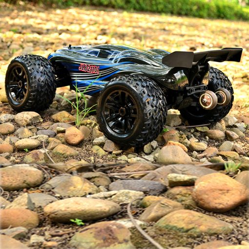 JLB Racing Cheetah 21101 1/10 RC Car para Adultos con Motor sin Escobillas, Camiones RC 4WD Todo Terreno, 80km/h con ESC de 120A y Motor sin Escobillas de 3670 2500KV Funcion de Wheelie - Imagen 3