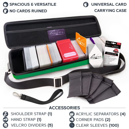 Estuche de Tarjetas Verdes de Quiver Time, Perfecto para Barajas de MTG, Caja de Almacenamiento Premium, para Tarjetas de Intercambio y Almacenamiento de Cartas, Ideal para los Entusiastas de Magic The Gathering y Juegos de TCG Recomendado - Imagen 4