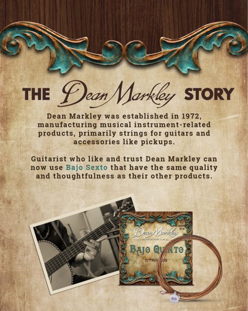 Dean Markley Doce Cuerdas Para Bajo Sexto, 28-92 SX, 80/20 True Brass sobre Swedish Steel, Cuerdas de Mandolina Hexaestanadas, Bobinado de Cuerda de Pitch Propietario para un Tono y Rendimiento Superiores, Beige - Imagen 8