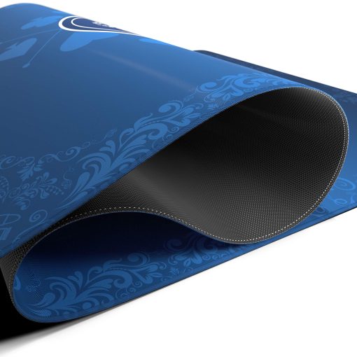 Tapete de Juego de Cartas Bullets - Diseno de Poker - Tapete de Mesa 63" x 31.5" - Tapete de lujo para noche de casino - azul - Imagen 3