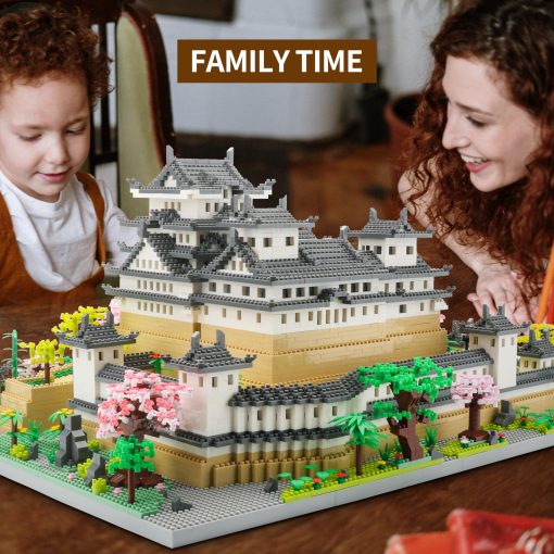 Set de bloques de construccion del Castillo de Himeji en Japon - Modelo de Micro Bloques de Arquitectura Coleccion de Monumentos 10080 PCS Juguete Coleccionable para Adultos y Ninos - Imagen 3