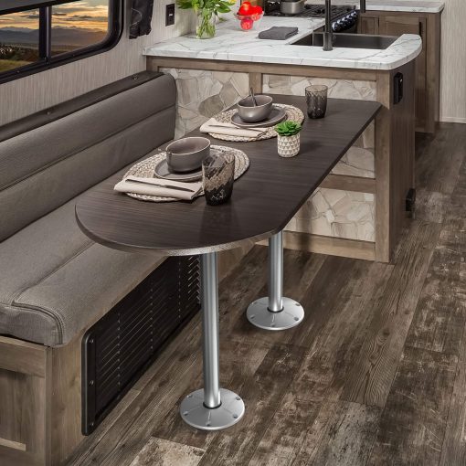 Sistema de Pata de Mesa Redwood ITC para RV or Barco (Plata, 29") TL5000-S-29 - Imagen 8