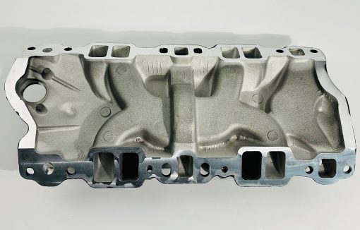 Multiple de admision Dual Plane para SBC Small Block Chevy 350 400 1956-1996 (Negro) - Imagen 8