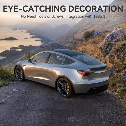 Aleron Trasero OEDRO Mejorado para Tesla Model 3 2017-2024, Labio Trasero ABS Apariencia Deportiva Accesorios para Tesla Model Y - Imagen 6