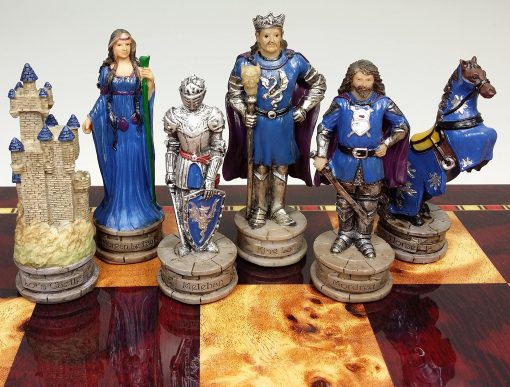 Juego de Ajedrez HPL King Arthur/Sir Lancelot La Edad Media Camelot - SIN Tablero - Imagen 3