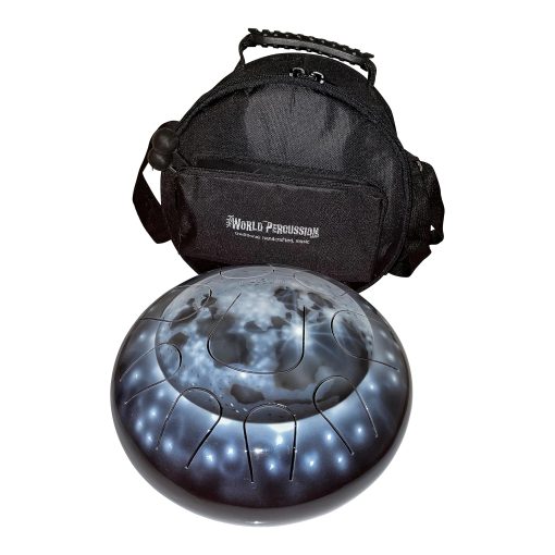 Steel Tongue Drum 10" - Luna de Plata - 7 afinaciones para elegir - Bolsa y Mazos Gratis (A Menor Pentatonica (8 tonos) SD10S4) - Imagen 3