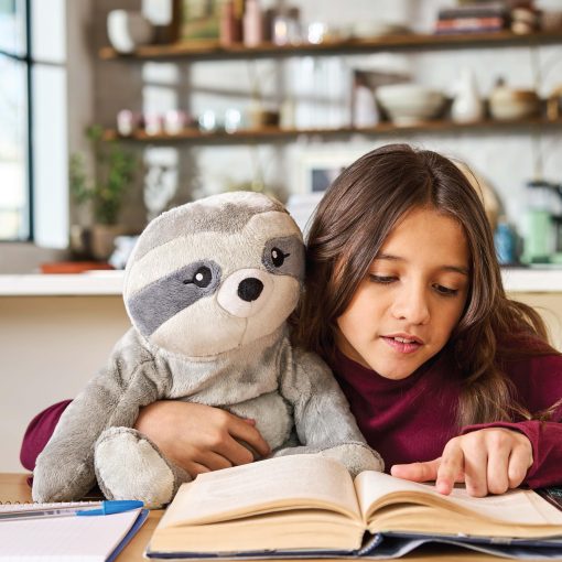 HUGIMALS Sam The Sloth 4.5 lb Peluche Pesado Lindo con Peso de Confort Grande sin Aroma para Todas las Edades - Ninos, Adolescentes y Adultos - Imagen 3