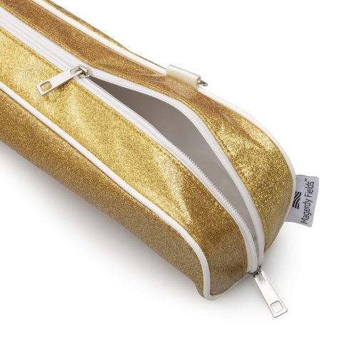Estuche de baston giratorio Magerdy Fields - Incluye correa de hombro ajustable - Bolso de 30 pulgadas para el baston de girar - Dorado - Imagen 3