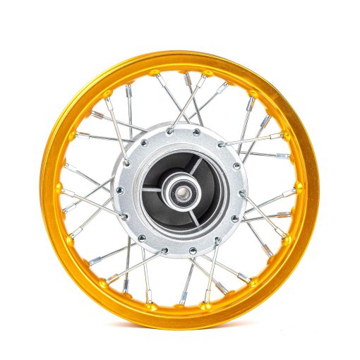 Rin SUNQIAO CRF50, Ruedas XR50 Zapatas de Freno de Tambor para Motocicletas XR CRF Pit Dirt Bikes Negro 1.40x10 Aleacion de Aluminio Rines (Dorado) - Imagen 5