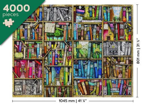 Rompecabezas de madera 4000 piezas - Estanteria - Puzzles unicos para adultos y adolescentes - Puzzle retro con piezas unicas y formas inusuales - LB 4000-0128-XXXL - Imagen 3