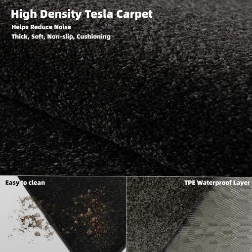 Tapetes de Piso para Tesla Model 3 2024 de Nexrida, Juego de 3 Piezas de Alta Calidad, Impermeables, Antideslizantes, Insonoros, Alfombrillas de Lujo para el Interior del Automovil - Imagen 4