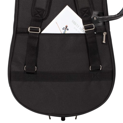 Estuche Cello Blando de Viaje MI&VI CB-5001 (Tamaño 1/4) Con Multiples Bolsillos y Correas Ajustables para Mochila | Acolchado de 12mm de Grosor | Resistente al Agua | Forro no Abrasivo - MIVI Music - Imagen 5