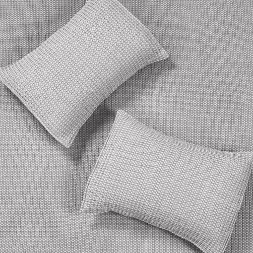 Levtex Home - Mills Waffle - Juego de colcha Full/Queen - Gris Algodon con textura en waffle - Tamano de colcha (88 x 92 pulg.), Tamano de funda de almohada (26 x 20 pulg.) - Imagen 8
