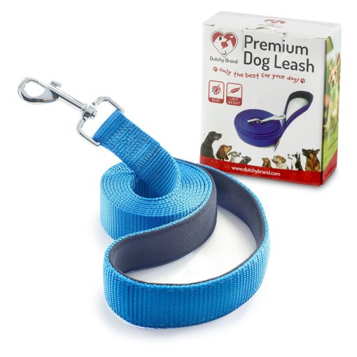 Correa para Perros para Medianos, Grandes y Pequenos - Correas de 6 Pies para Entrenamiento y Paseos Diarios - Tamanos Duraderos en Ligeros y Resistentes para Razas Pequenas y Grandes (1 Capa, Azul) - Imagen 2