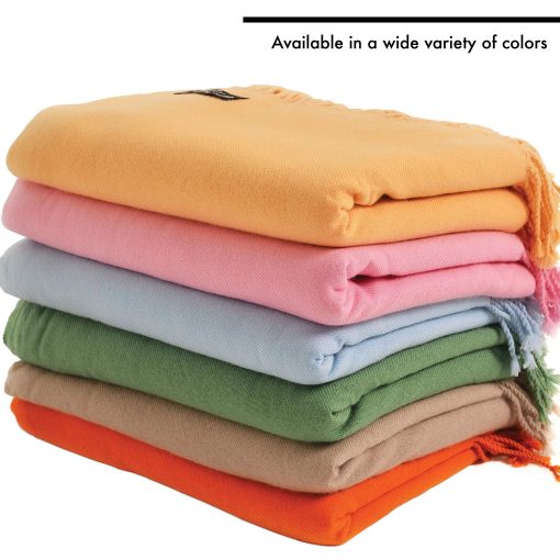 Manta de Lana de Cachemira Pura 100% Cashmere Boutique - Ligera, Transpirable, Acogedora y de Lujo Suave y Calida - 60 x 80 Pulgadas - Imagen 7