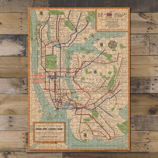 Rompecabezas de 1000 Piezas del Mapa del Sistema del Subterraneo de Nueva York - Mapa del Metro de Nueva York | NY Subterraneo | Rompecabezas para Adultos - Imagen 9