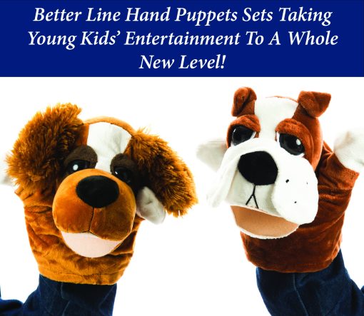 Set de titeres de mano de animales para ninos y adultos - Juguetes de peluche suave de alta calidad de 12.5" con bocas moviles - Perfecto para contar historias, ensenar, preescolar, juego de roles - Titeres educativos, vibrantes y duraderos - Imagen 6