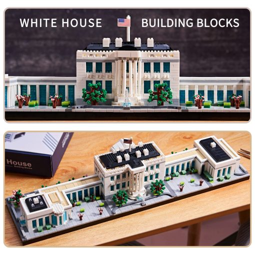 Juguetes de Bloques de Construccion de la Casa Blanca JXRLMB para Adultos 3520 PCS Juego de Coleccion de Monumentos de la Capital de EE. UU. Juguetes para Ninos de 14+ - Imagen 2