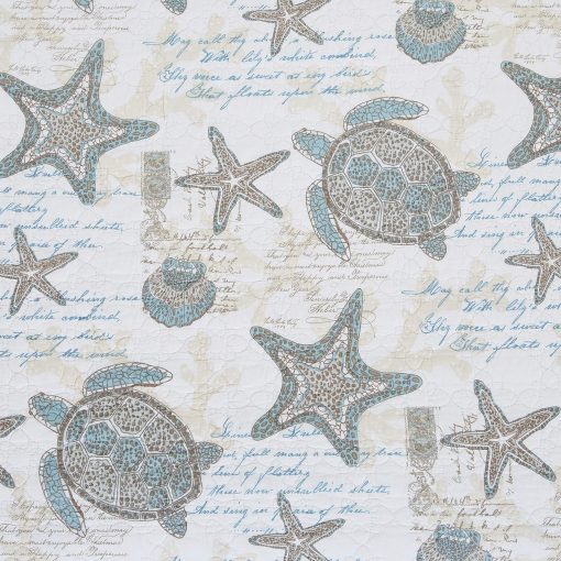 Colcha King C&F Home Amber Sands 100% Algodon Lavable a Maquina Liviana Reversible Gris - Imagen 3