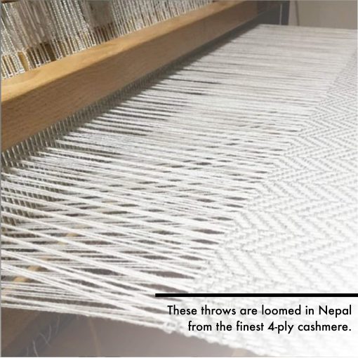 Manta de Lana de Cachemira Pura 100% Cashmere Boutique - Ligera, Transpirable, Acogedora y de Lujo Suave y Calida - 60 x 80 Pulgadas - Imagen 4