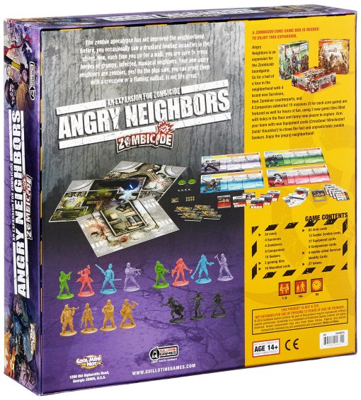CMON Zombicide: Vecinos Enfurecidos - Enfrenta la persecucion de los zombies buscadores y nuevos supervivientes! Juego de estrategia cooperativo con miniaturas de mesa, ?Edades 14+, 1-6 jugadores, 1 hora de tiempo de juego, Hecho - Imagen 2
