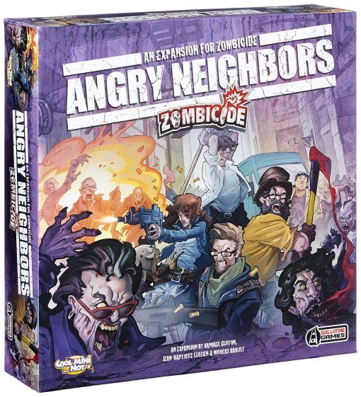 CMON Zombicide: Vecinos Enfurecidos - Enfrenta la persecucion de los zombies buscadores y nuevos supervivientes! Juego de estrategia cooperativo con miniaturas de mesa, ?Edades 14+, 1-6 jugadores, 1 hora de tiempo de juego, Hecho