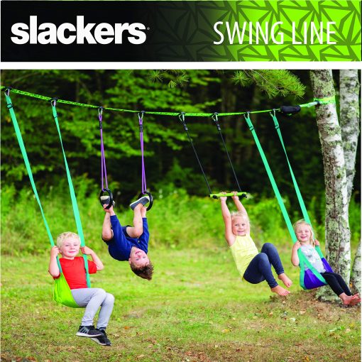 Linea de Columpios slackers - Convierte arboles saludables en el perfecto columpio de jardin - Kit de Linea de Columpios slackers - Excelente adicion de columpio de arbol a cualquier jardin - Recomendado para edades 3+ - Imagen 2