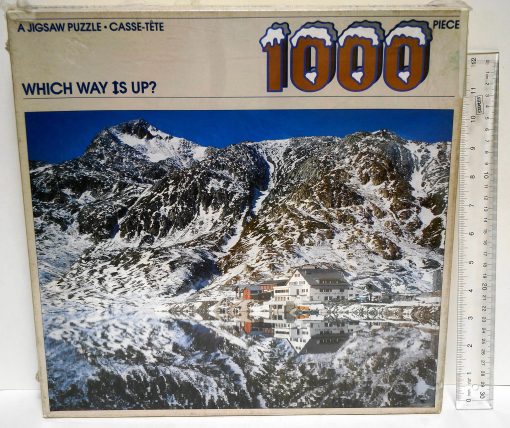 Rompecabezas de 1000 Piezas ?Cual es el Camino Hacia Arriba? con la Pintoresca Hotel Grimsel Passh?he, Suiza en los Alpes