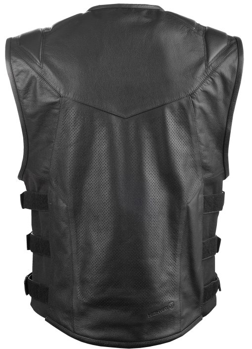 Chaleco de Cuero para Motocicleta Highway 21 Blockade para Hombres con Bolsillo Oculto para Portar Arma PE Negro Talla XL - Imagen 2