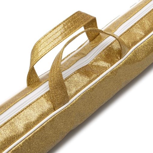 Estuche de baston giratorio Magerdy Fields - Incluye correa de hombro ajustable - Bolso de 30 pulgadas para el baston de girar - Dorado - Imagen 4