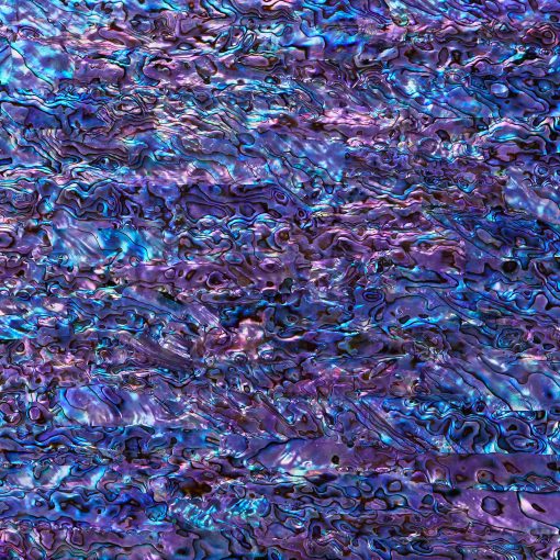 Chapado de Concha de Abulon para Decoraciones de Incrustaciones DIY o Profesionales - Purpura Real de Paua de Nueva Zelanda Sostenible - Con Cinta de Doble Cara 3M - 9.45"X2.75"