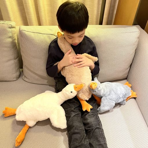 Peluche de Ganso Pequeno ? Pack de 3 Peluches de Ganso de 20 Pulgadas, Linda Almohada de Peluche de Ganso - Imagen 2