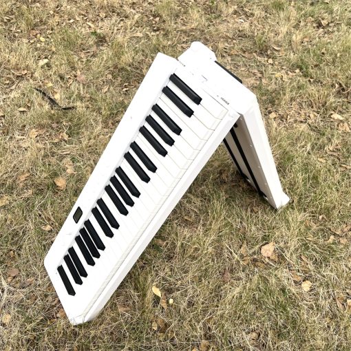 Piano Electronico Plegable MAGICON BX20S de 88 Teclas, Tamano Completo Teclas Semipesadas Piano Portatil, Teclas Sensibles, Soporta USB/MIDI, Bluetooth Inalambrico, Altavoces, Pedal, Bolso de Mano, para Principiantes (Blanco+) - Imagen 2