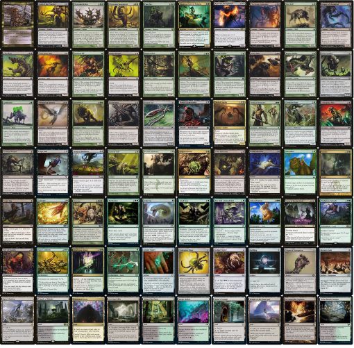 Baraja de Comandante de Infecto Negro/Verde - Construccion Personalizada - elite - MTG - EDH - 100 Cartas