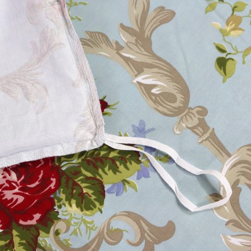 Juego de Ropa de Cama Softta Boho Chic Shabby Floral Classic Luxury Elegant Peony and Leaves Cal King Size 4Pc 1 Cubierta de Edredon+Sabana Plana+2 Fundas de Almohada 100% Algodon Egipcio - Imagen 7