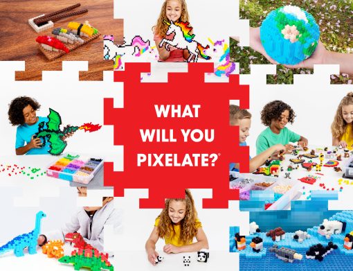 Pix Brix Pixel Art Puzzle Bricks ? 6,000 Piezas de Pixel Art en un Contenedor, Paleta de 12 Colores Oscuros ? Ladrillos de Construccion Entrelazados, Crea Construcciones 2D y 3D Sin Necesidad de Agua o Pegamento ? Juguetes STEM, Edades 6 Plus - Imagen 7