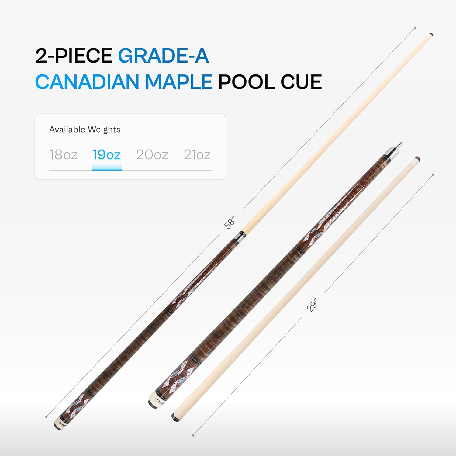 Cue de Billar de la Serie Prestige de PEARSON - 58" Madera - Imagen 5