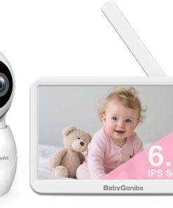 Monitor de Bebé sin WiFi con Pantalla de 6" Pan-Tilt-Zoom