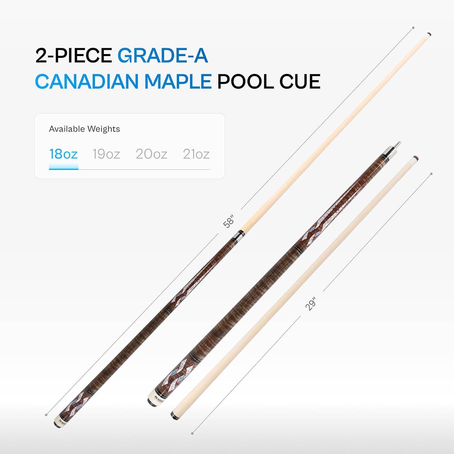 Palo de Billar de la Serie Prestige de PEARSON Cues - 58" - Imagen 2