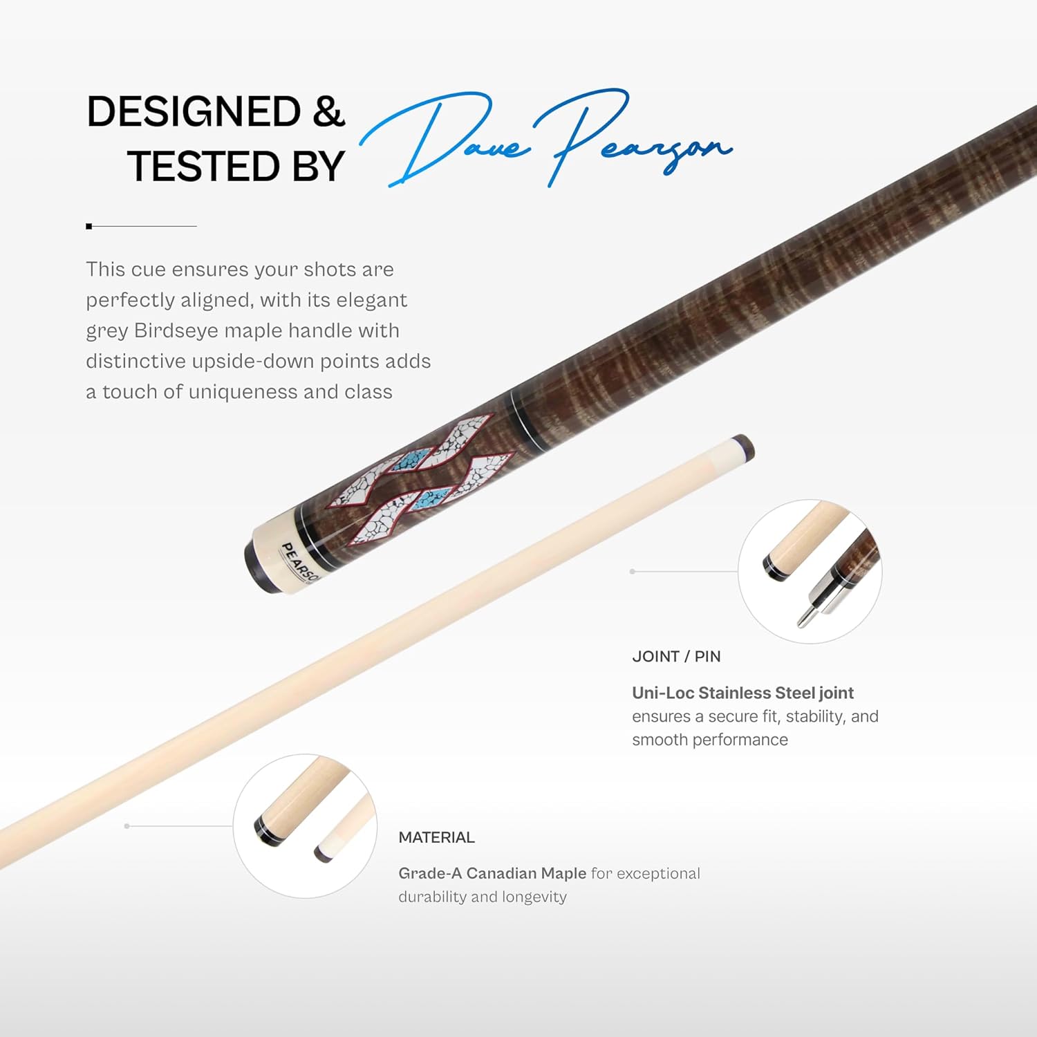 Cue de Billar de la Serie Prestige de PEARSON - 58" Madera - Imagen 2