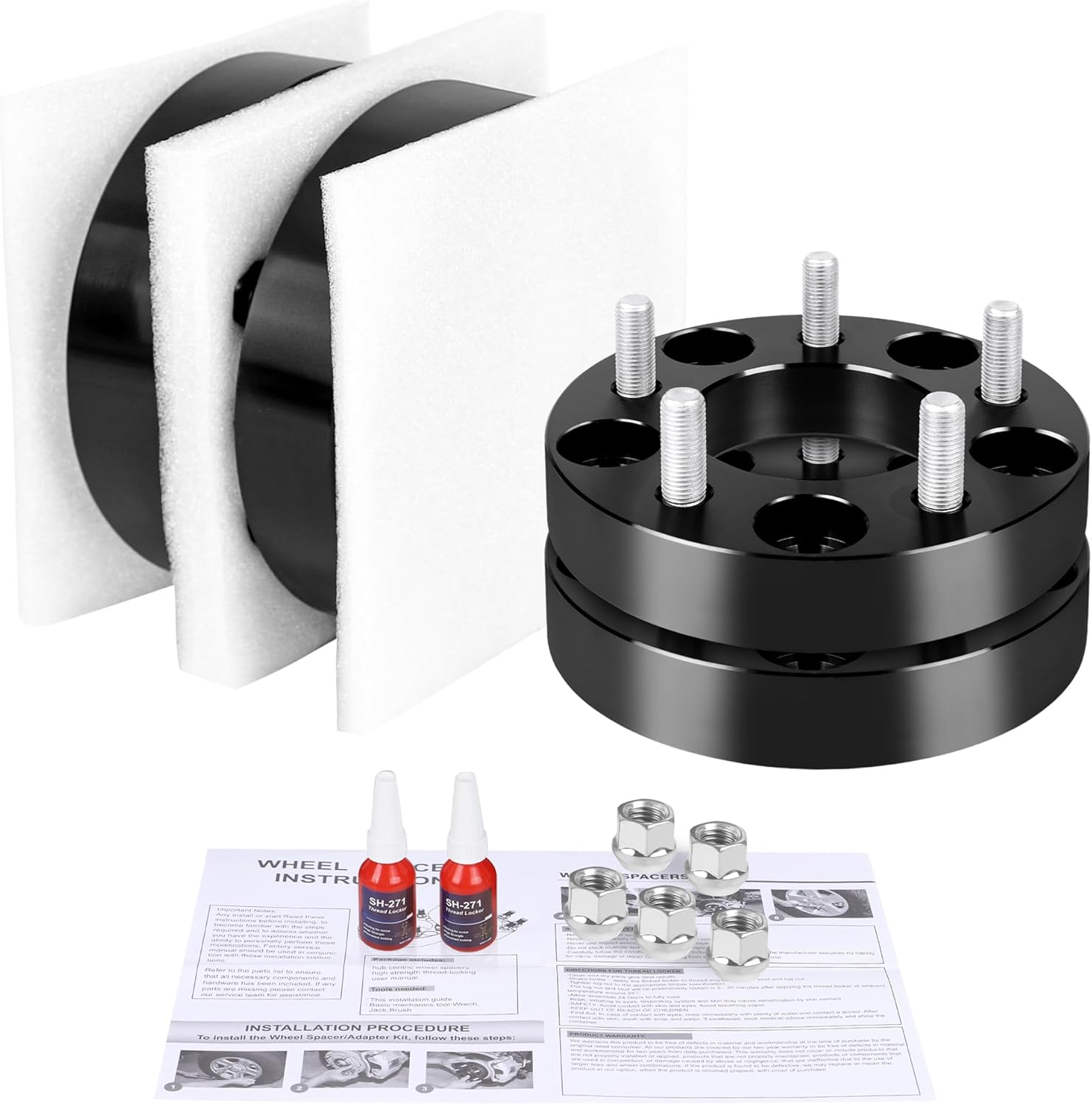 Adaptadores de Rueda YIZBAP 5x4.5 a 5x112, 1.25 pulgadas - Imagen 8