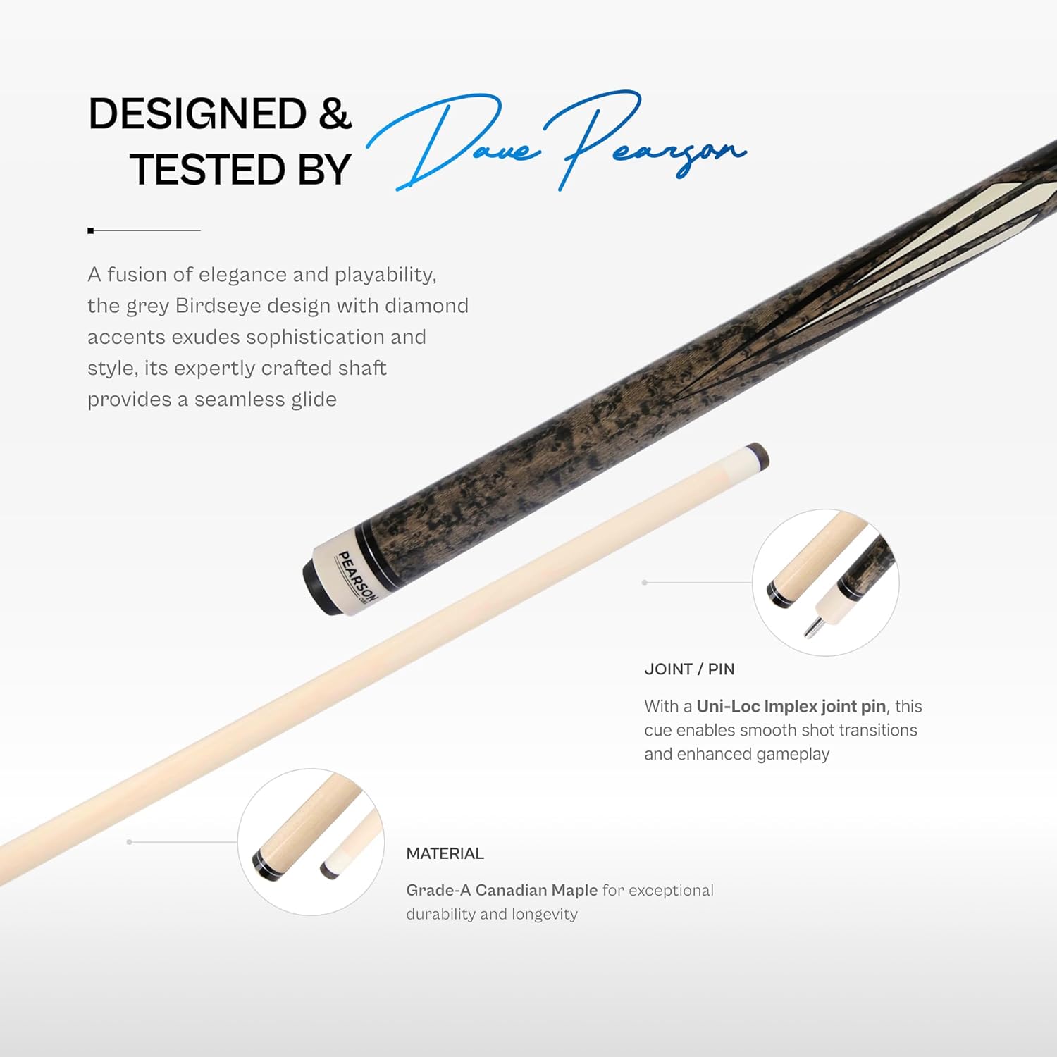 Cue Stick de la Serie Prestige de PEARSON - 58” de Madera - Imagen 4