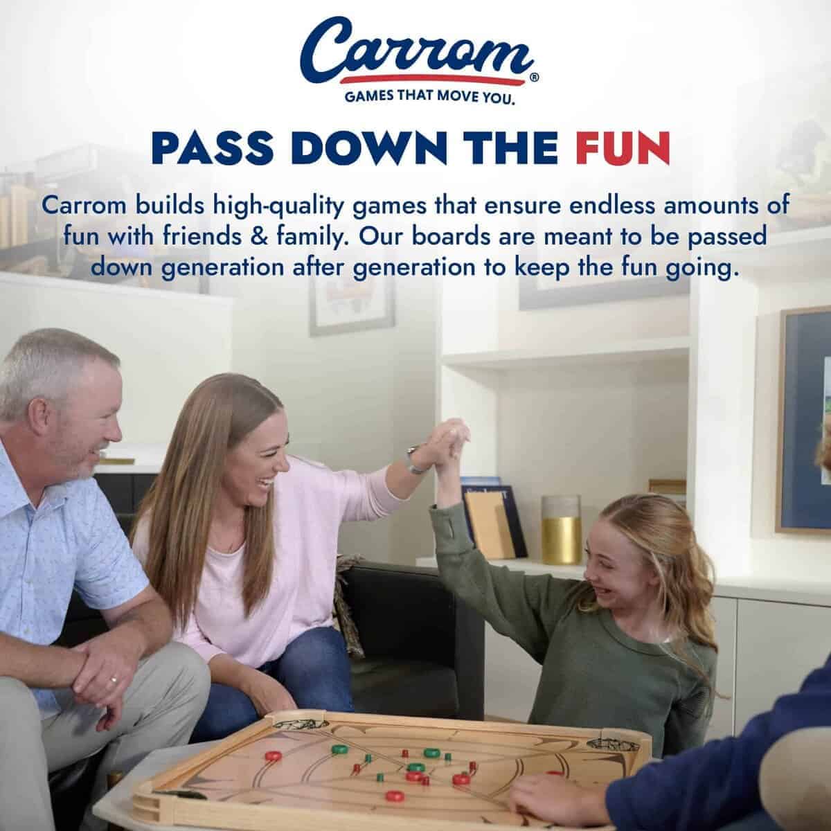 Juego de Mesa Carrom - Juego de Tablero Grande para Adultos - Imagen 8